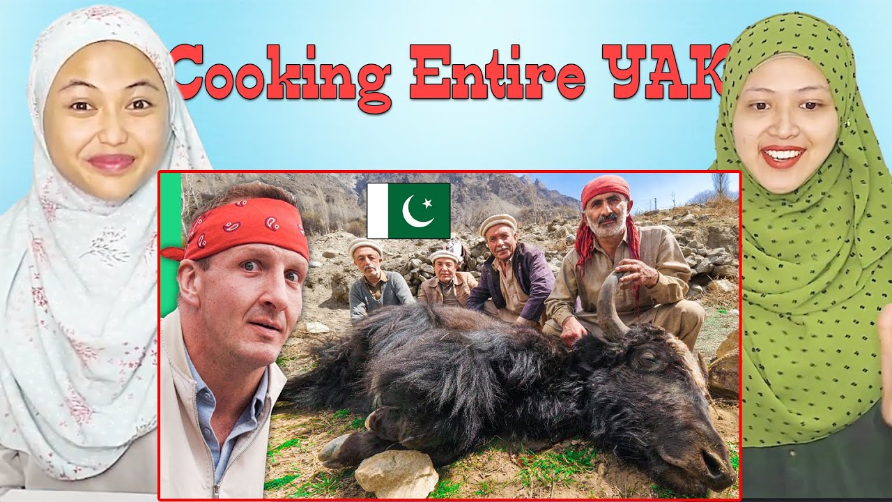 Cooking Entire YAK! Pakistani Mountain Food in Hunza - Malaysian Girl Reactions
