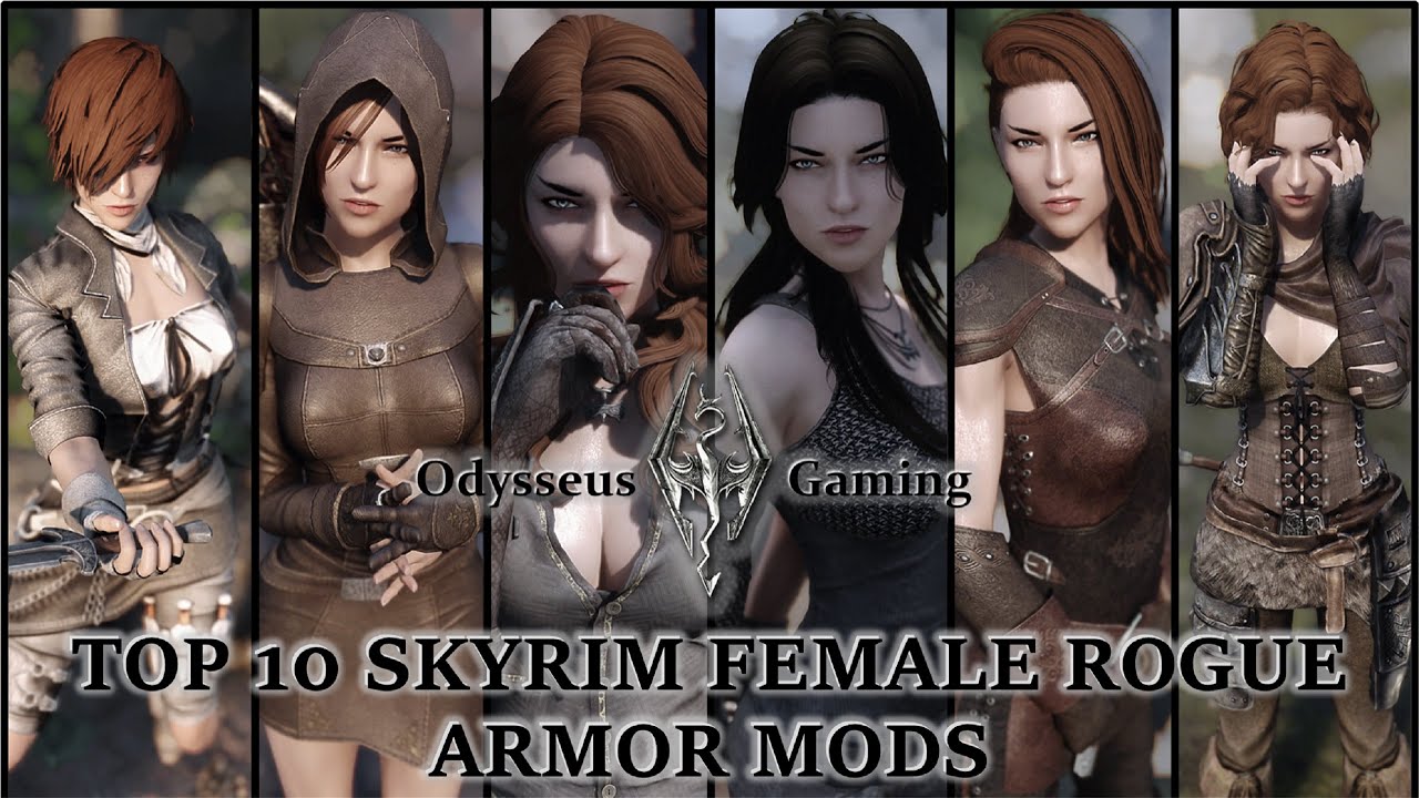 Top 10 Skyrim Female Rogue Armor Mods - Skyrim Mods Weekly Showcase Special Episode