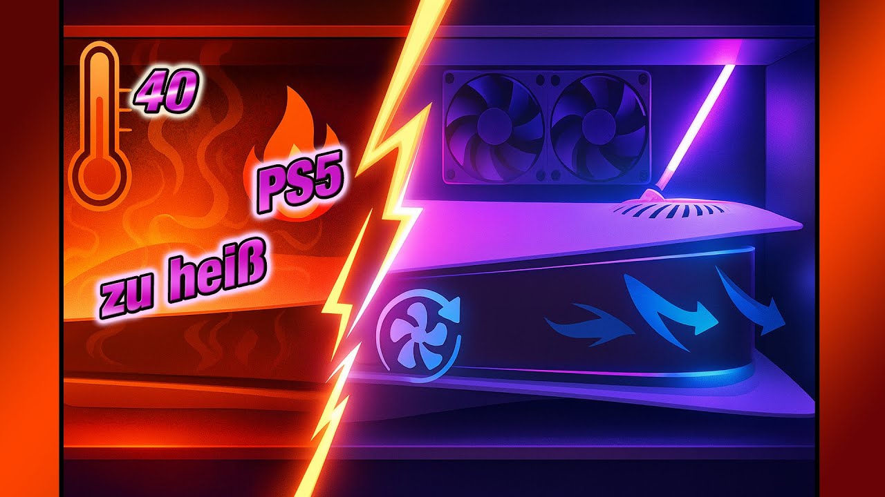 Kernschmelze | Meine PS5 ist im Regal überhitzt – Jetzt bleibt sie eiskalt 🔥❄️ (mit Tests & Umbau!)