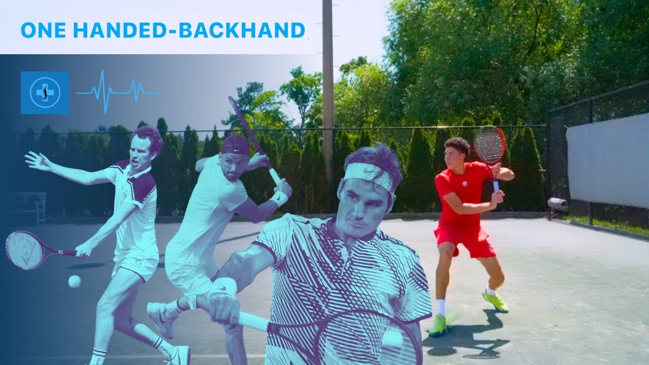 How To Hit A One-Handed Backhand For Mens Senior Tennis (35+)
