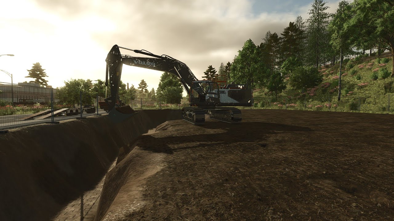 [Ls 25 Bau] Mit dem Volvo EC 530EL eine Baugrube ausheben