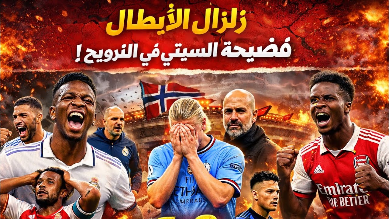 زلزال الأبطال: فضيحة السيتي في النرويج! ريال مدريد يدمر موناكو بسداسية وأرسنال يقهر إنتر في ميلانو!