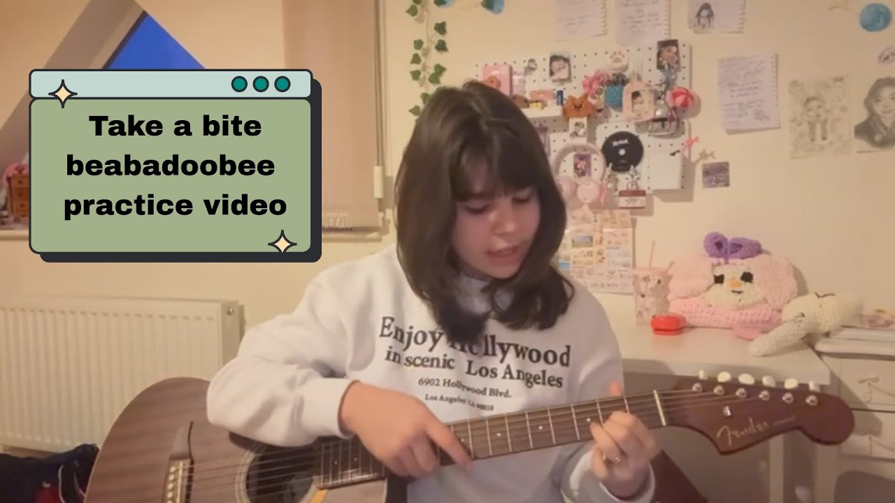 TAKE A BITE PRACTICE VIDEO #beabadoobee #takeabite #music #new #guitar #couver #song  #practice
