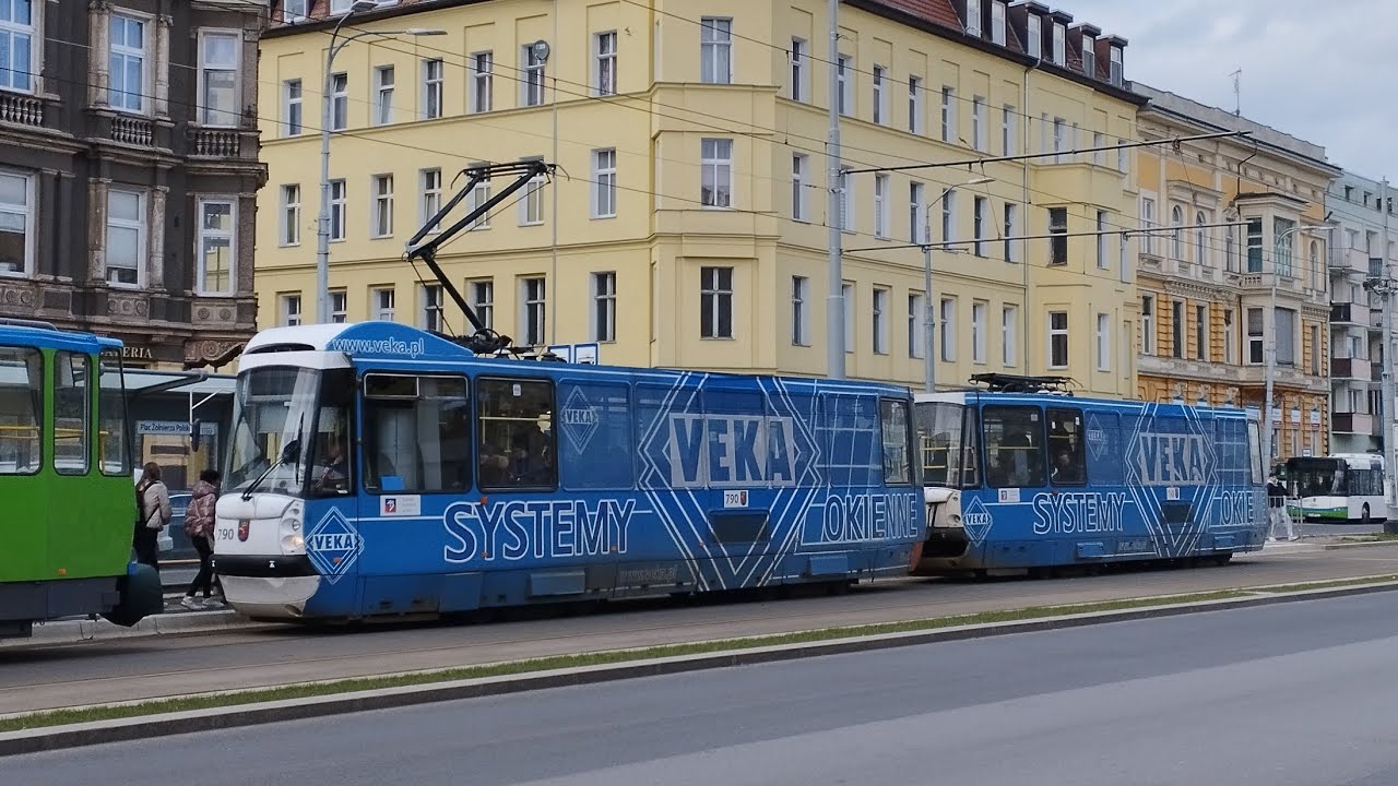 Tramwaje Szczecińskie • покатушки на трамвае Konstal 105N2k/2000 №790+792 | Ride on Konstal 105N2k