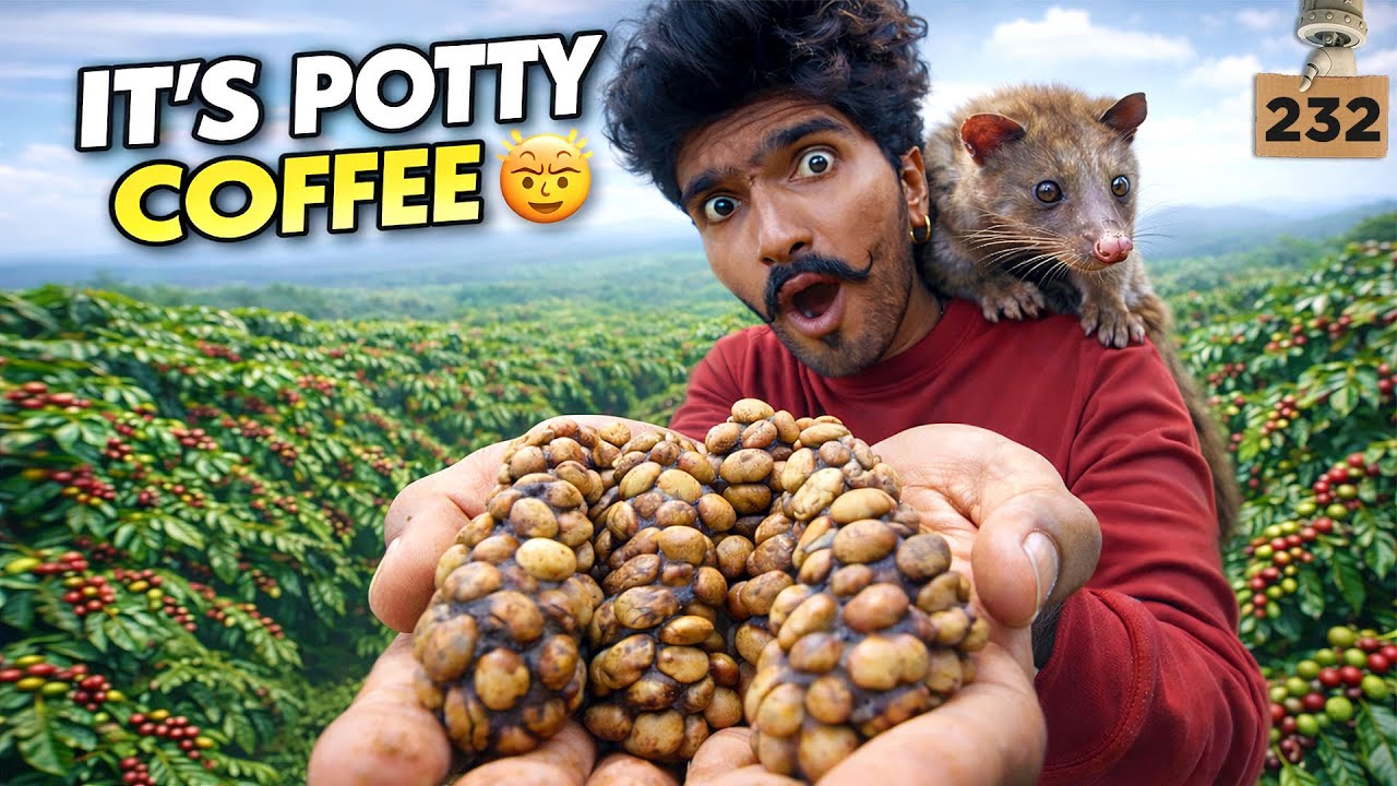 Animal Potty Coffee😳 | Luwak Civet Coffee📍Coorg, Karnataka ~ Day232