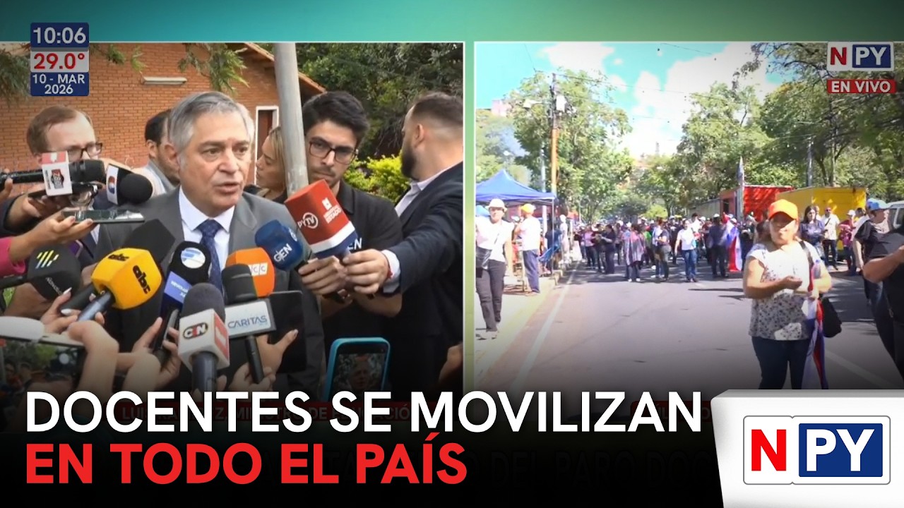 Docentes se movilizan en todo el país