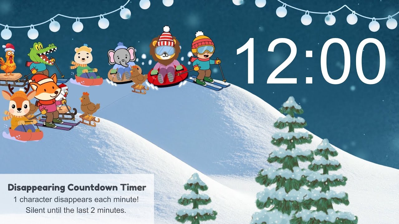 12 Minute Disappearing Timer - Winter Theme
