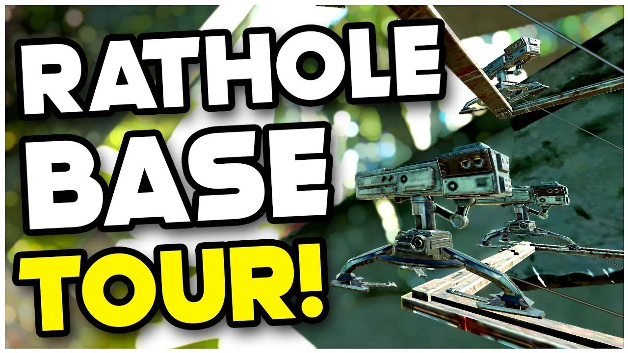 Rat Hole Base Tour! | MTS 4 Man Beginner Servers | ARK: Survival Evolved Ep 8