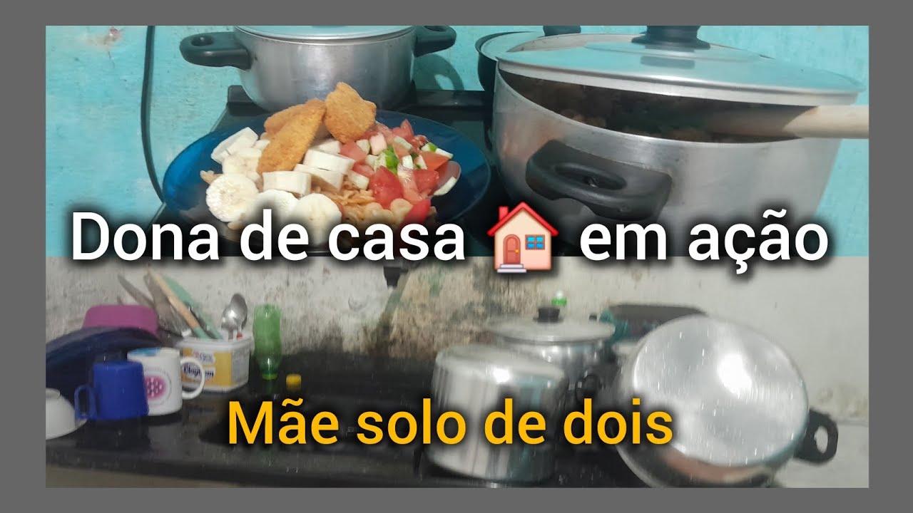 Dona de casa em ação/deixando minhas panelas brincando +almoço simples e deliciosos 😋 😋 