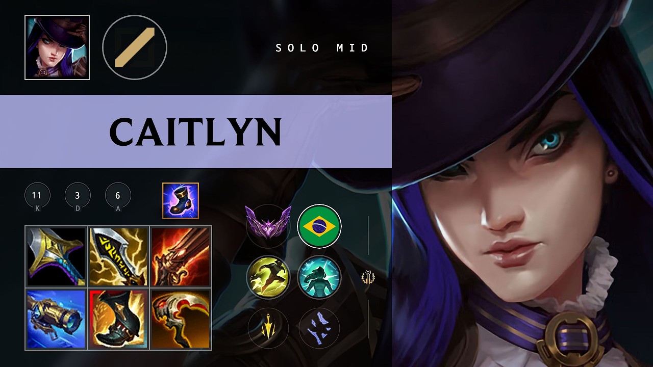 Caitlyn Mid vs Ahri - BR Master Patch 26.09