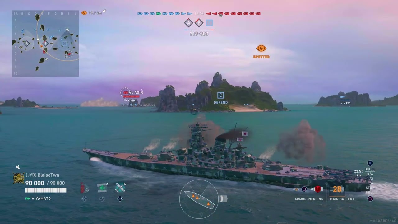 66K one hit salvo Yamato 