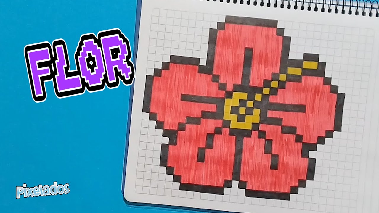 COMO DIBUJAR FLOR PIXEL ART - PIXELADOS