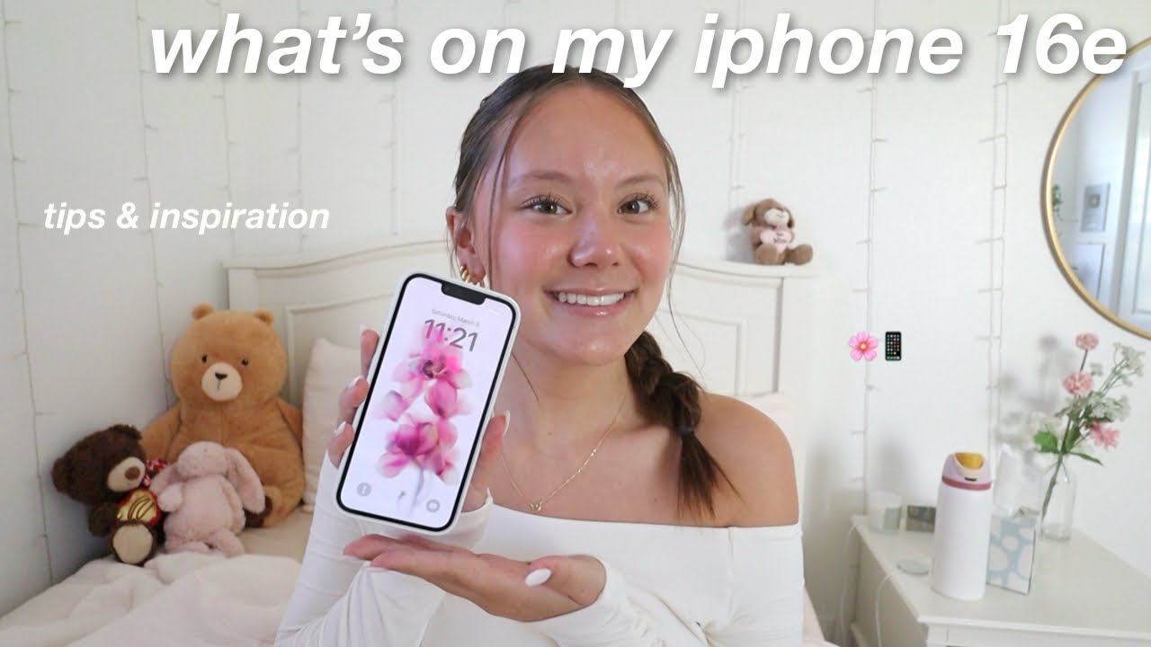 WHAT'S ON MY IPHONE 16E!! *tips & inspo for customization*