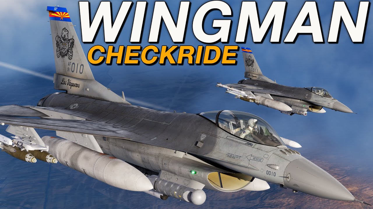 DCS F-16C Blk 50 Viper Basic Wingman Checkride!