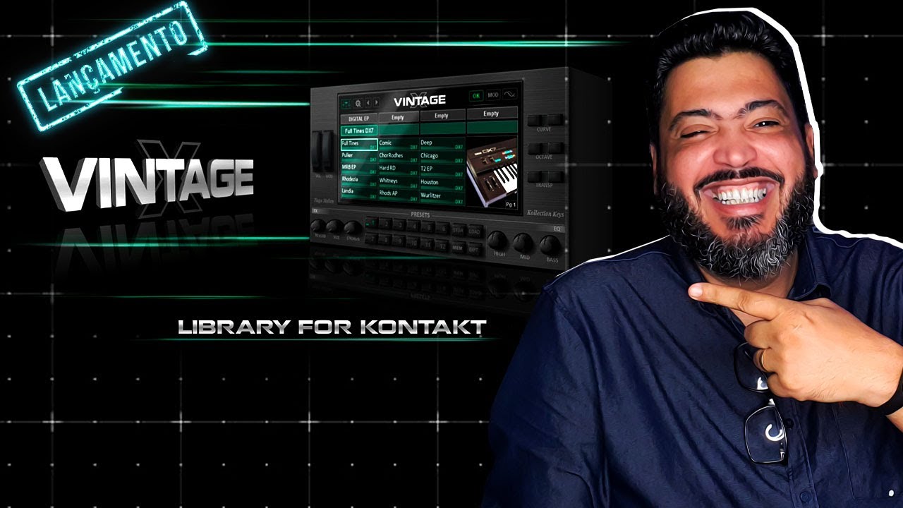 ESSA BIBLIOTECA PARA KONTAKT É BRABA || Review VINTAGE X