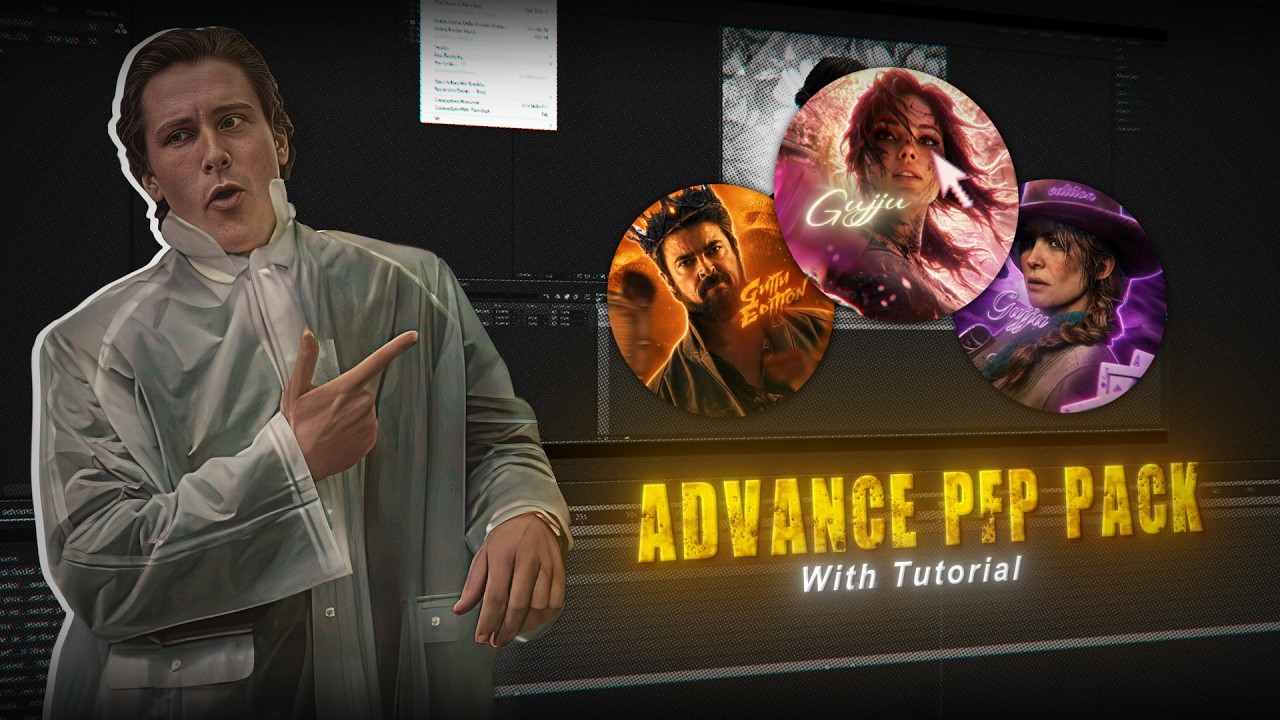 60K Special - Free Advance PFP Pack 🔥 With Tutorial  |  Create An Amazing PFP in Minutes 😱