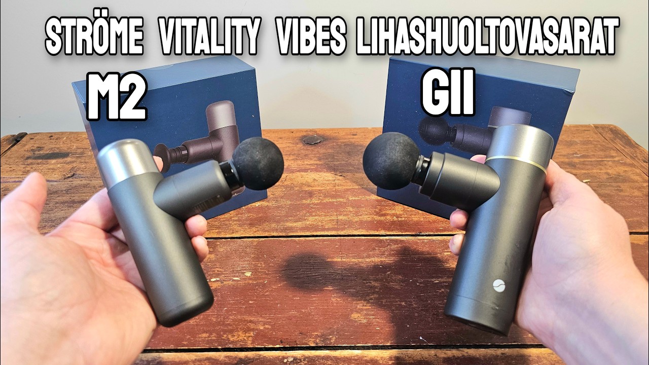 Ströme Vitality Vibes M2 mini ja G11 lihashuoltovasarat