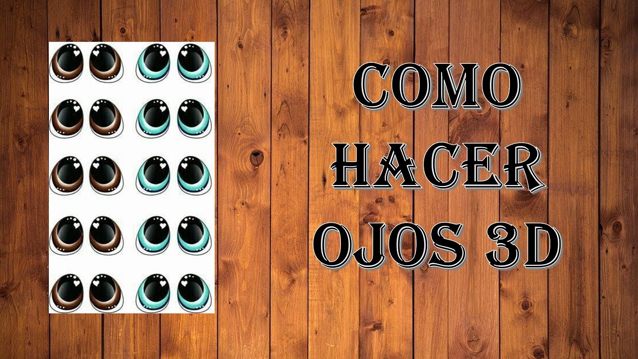 Como hacer ojitos en 3D con Resina - Plantilla Gratis - DIY