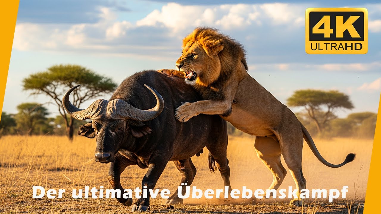 Afrikas Tierwelt 4K | Der ultimative &Uuml;berlebenskampf #Wildtiere | Natur & Ruhe 4K