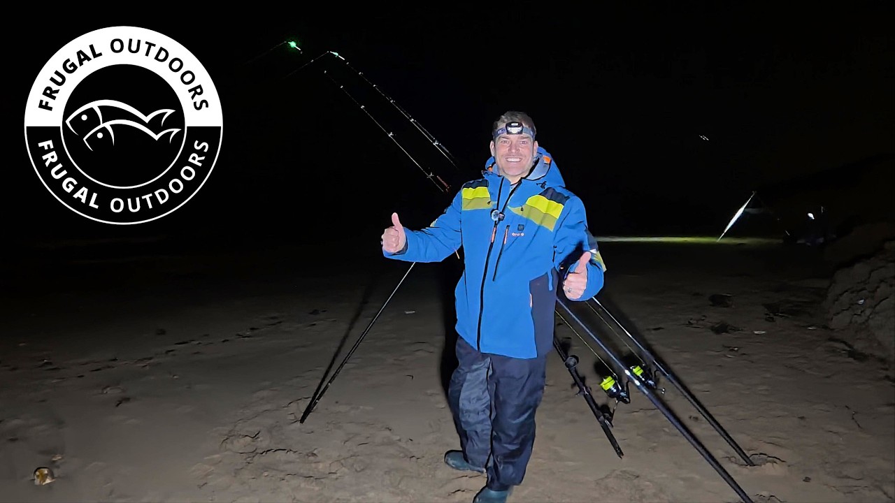 Full moon Shore Fishing Catching Fish out the back of the Island Sea Fishing uk Isle of Wight