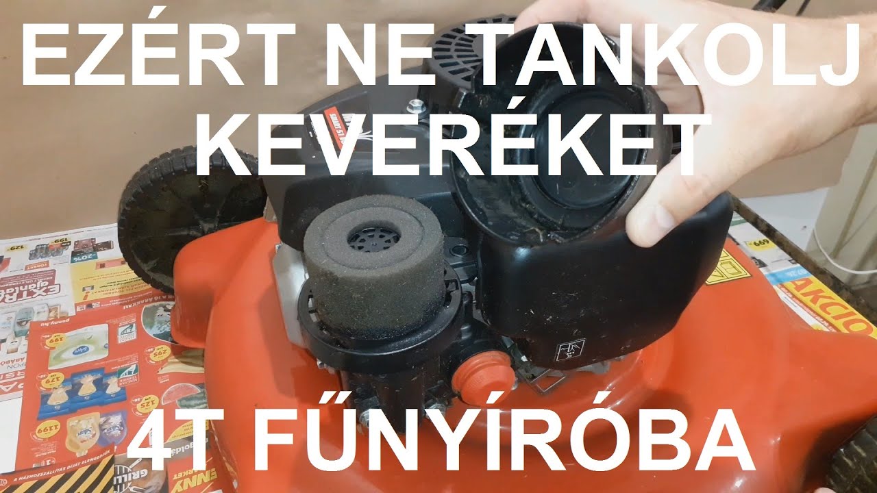 Ezért ne tankolj keveréket a 4T fűnyíróba!!! - MTD Smart 51B0 javítása