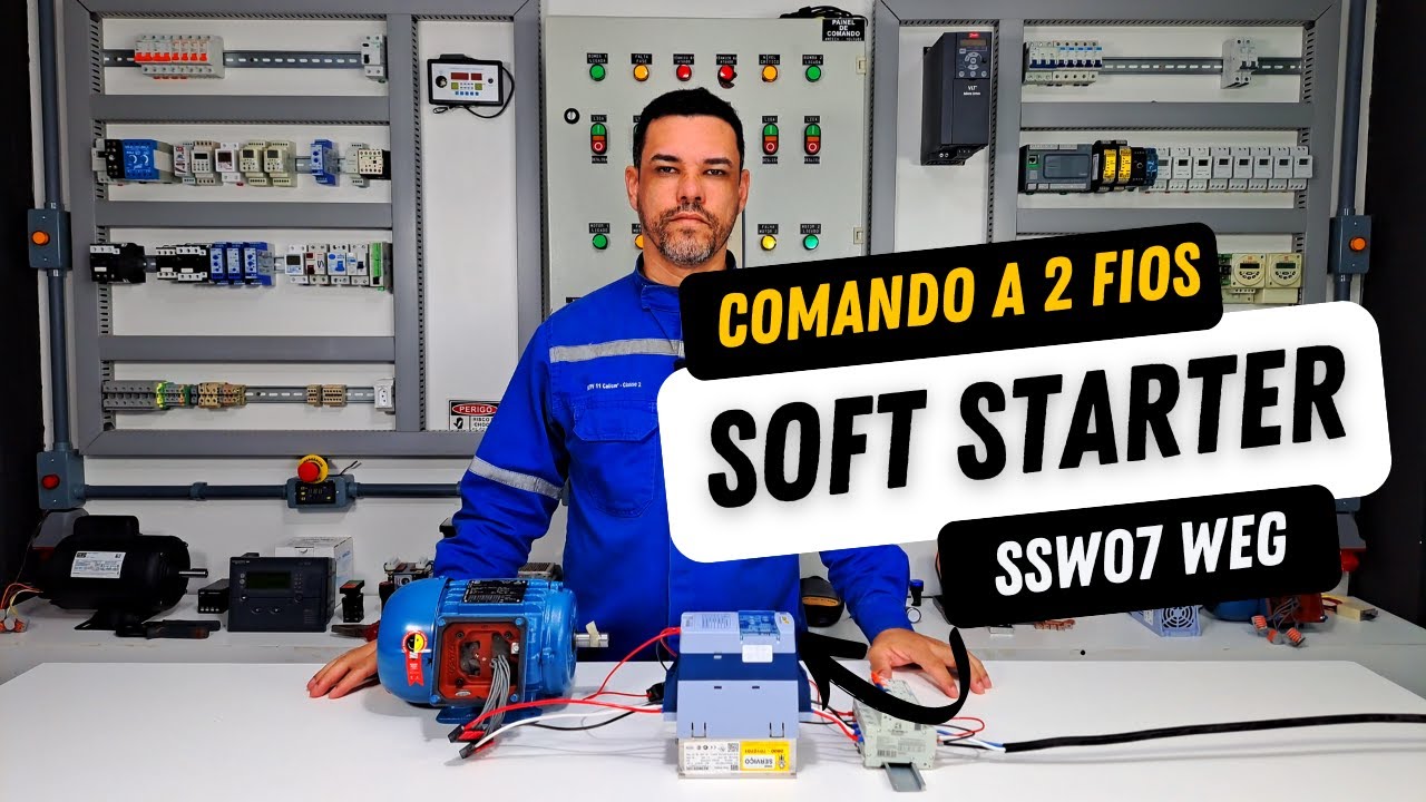 Acionamento a 2 fios - SOFT STARTER SSW07 WEG