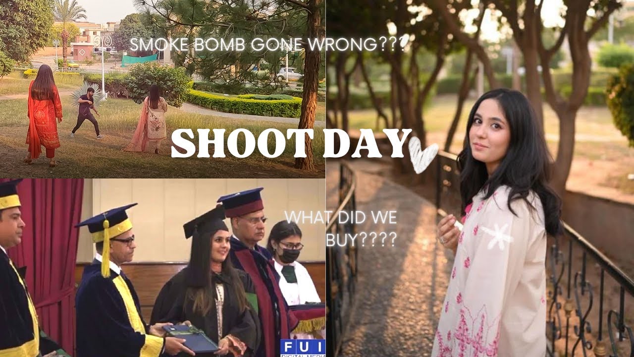 MANAHIL'S GRADUATION SHOOT | SMOKE BOMB GONE WRONG?