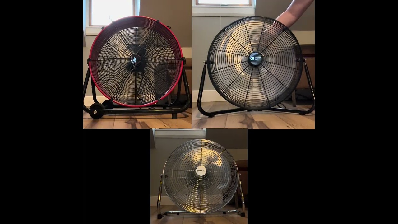 3 Powerful High Velocity Fans 
