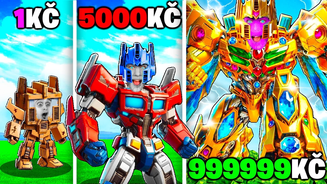 1 Kč vs 100,000,000 Kč TRANSFORMER v GTA 5!