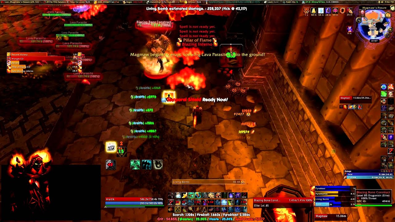 Mage solo - Magmaw 10 Heroic (!)