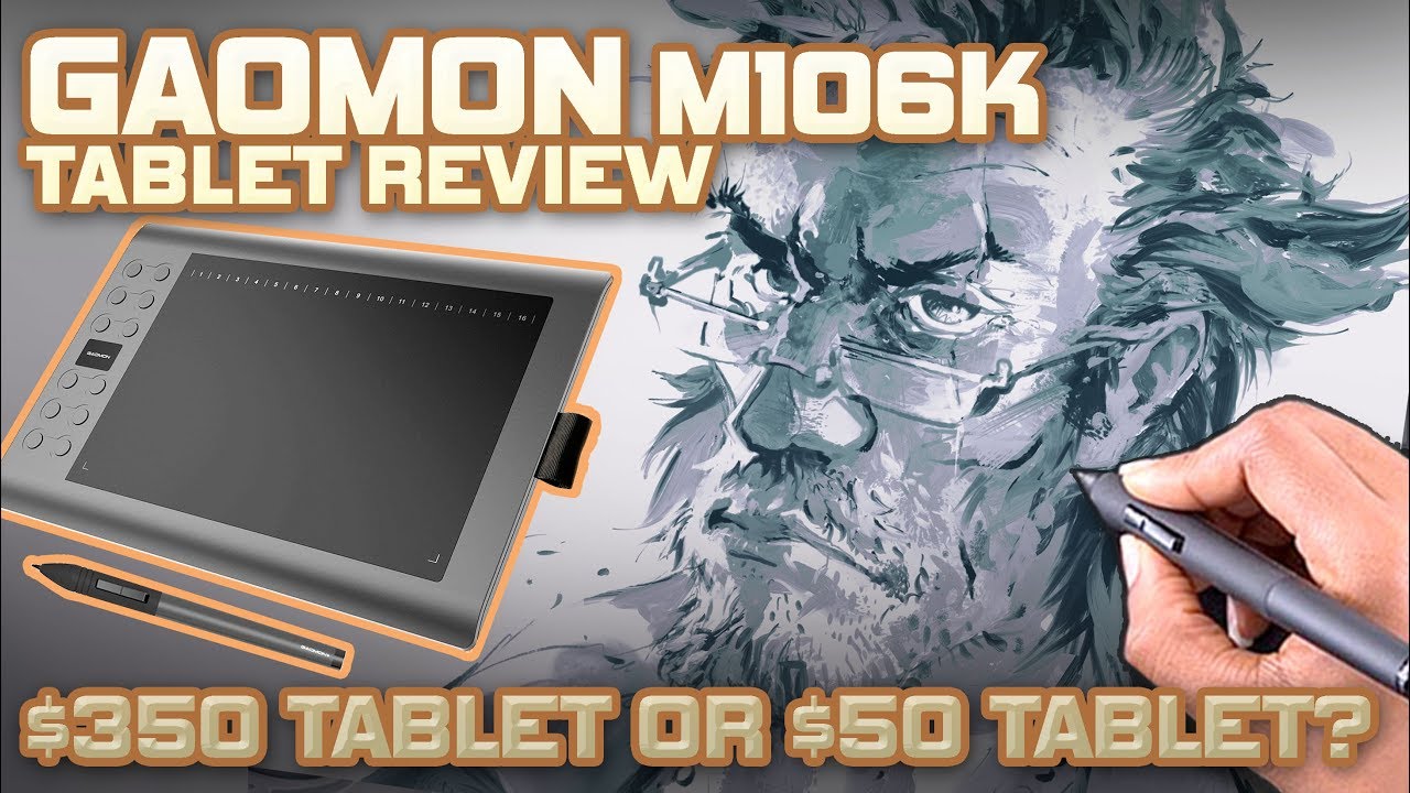 $50 vs $350 Art Tablet Gaomon M106K review