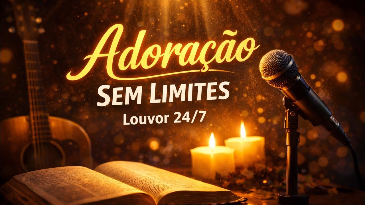 🔴 24 HORAS DE LOUVOR QUE CURA O CORAÇÃO | Adoração Contínua Para Paz, Descanso e Presença de Deus