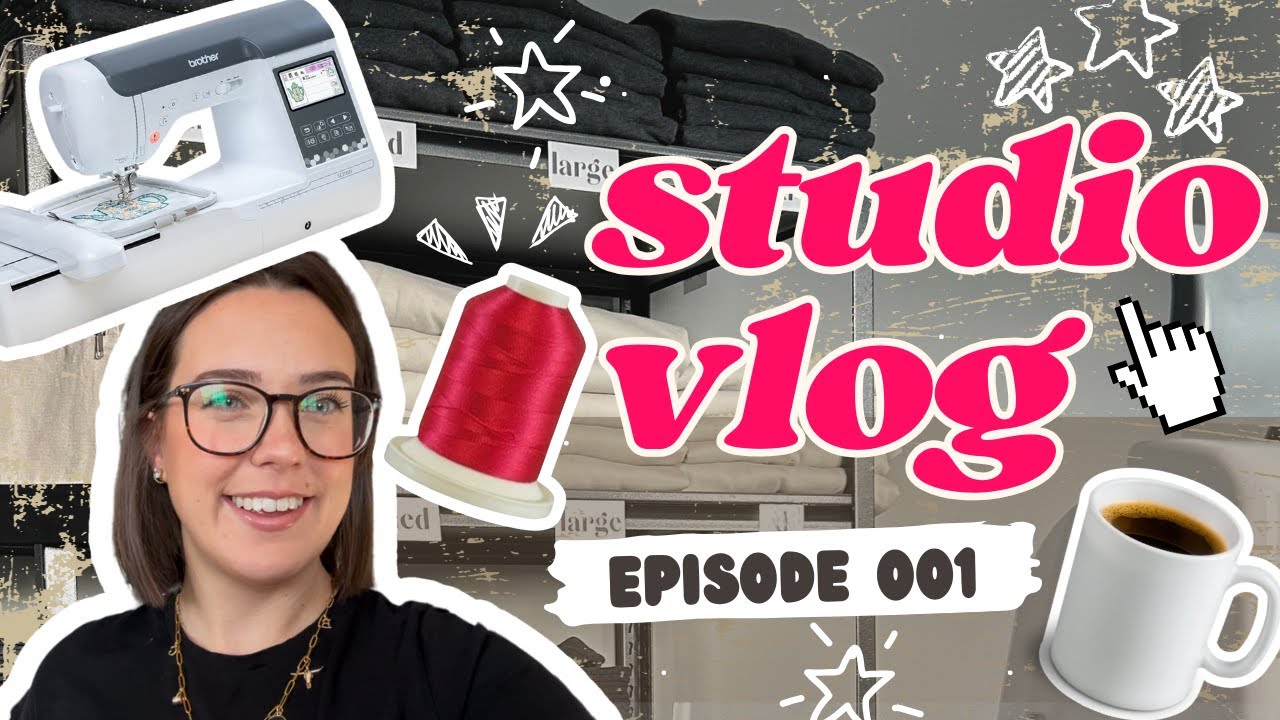 STUDIO VLOG 001: Intro; Testing Hat Patches; Custom Digitizing; 75 Hard