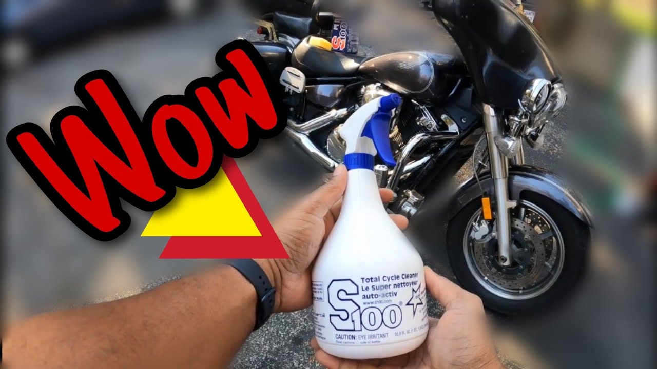 I cleaned my Motorcycle with this amazing product | s100