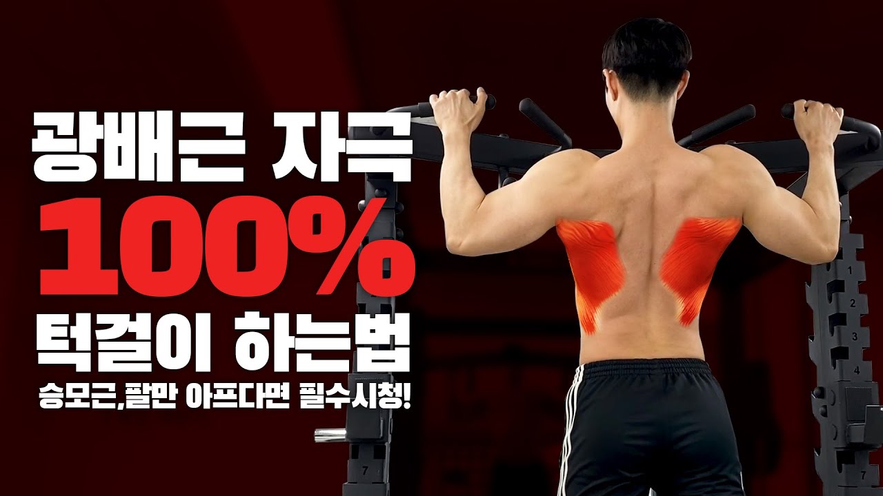 【턱걸이】 팔로 당기지말고 등으로 당기세요!! 광배근 제대로 쓰는 법