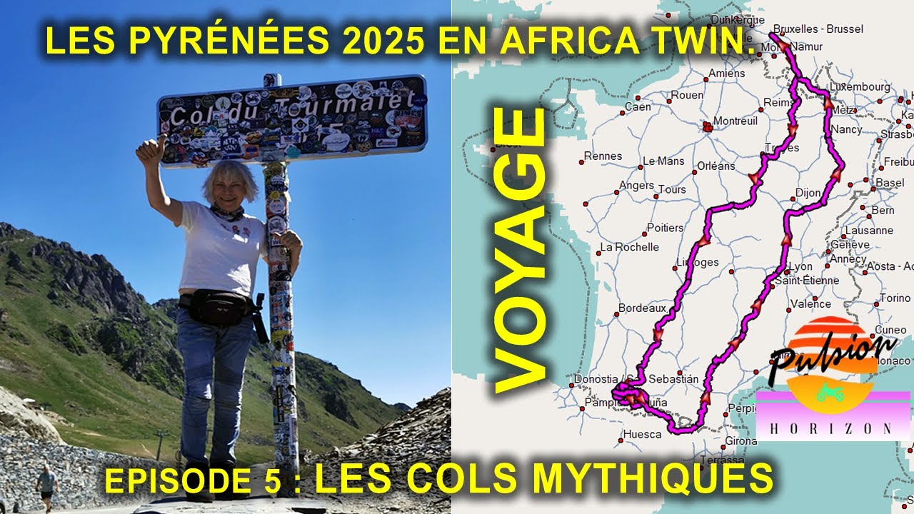 Les Pyrénées ⛰️ en Africa Twin – Les cols mythiques des Pyrénées – Épisode 5