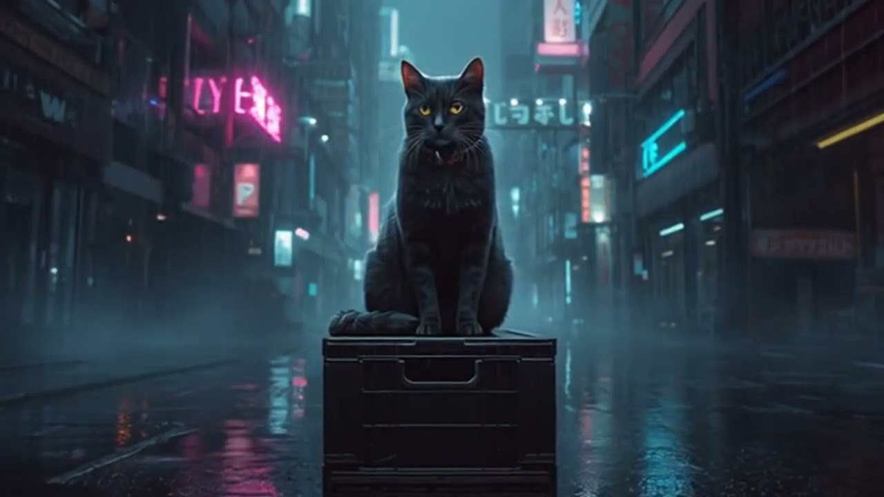 비 내리는 미래 도시의 고독 🌧️ 사이버펑크 블루스 | Neon City Rain & Cyberpunk Blues BGM