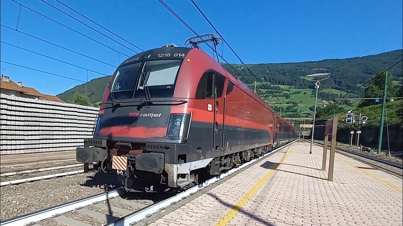 RAILJET E TAURUS WORLD RECORD! | TRENI PASSEGGERI alla stazione di VIPITENO | BRENNERBAHN [Ep.4]