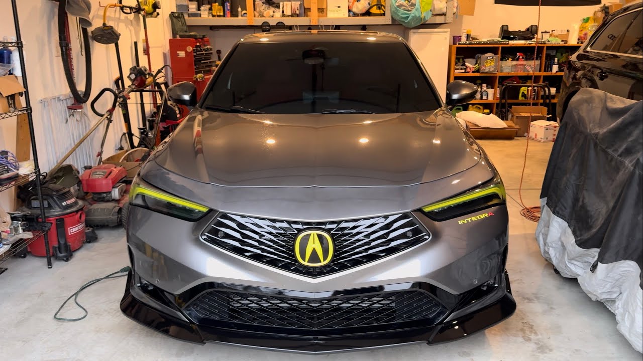 Acura Integra front lip spoiler install