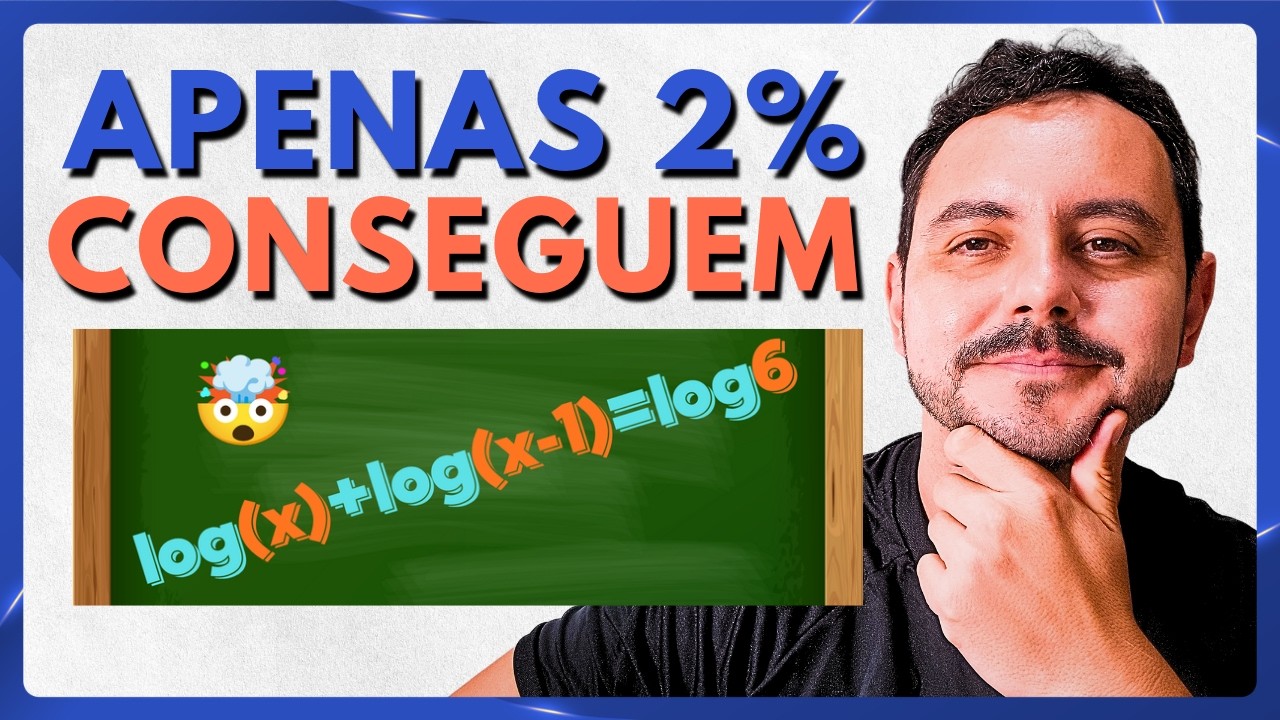 Faça Parte dos 2% Que Sabem Resolver Esta Equação Logarítmica 🤯