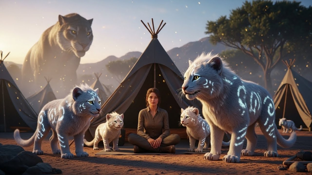 A Human Took the Cub Cats Into Her Tent — At Dawn, the Alpha Discovered Them Guarding the Camp