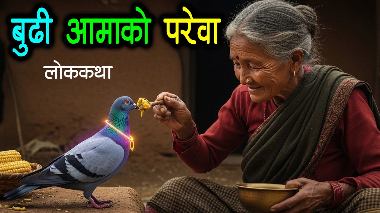 बुढी आमाको परेवा [BUDHI AAMA KO PAREWA] Nepali Lok Katha / Nepali Katha / Folk Tales Nepali