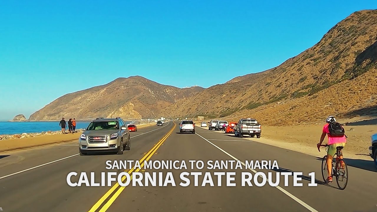 [Full] CALIFORNIA STATE ROUTE 1 - Driving from Santa Monica to Santa Maria, California, USA, 4K