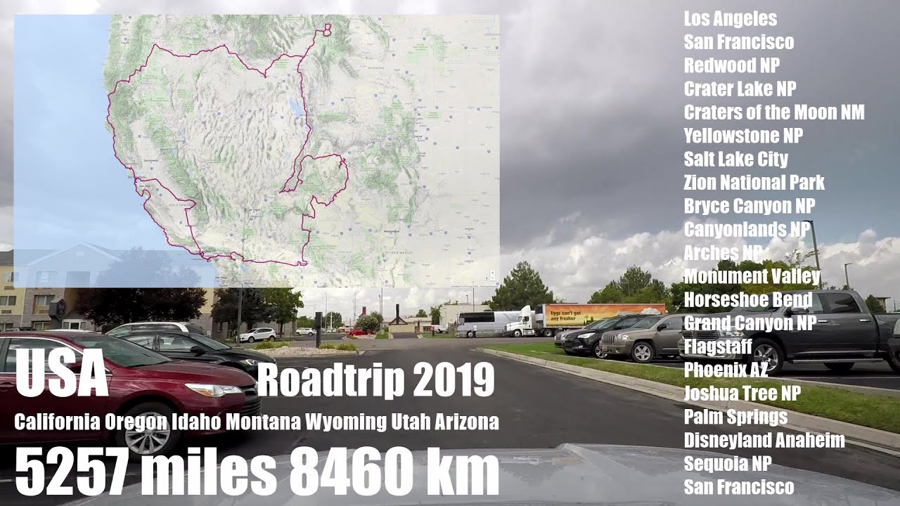 Roadtrip USA West - Day 13 of 28 - Provo to St. George Utah - CA, OR, ID, MT, WY, UT, AZ-Timelapse