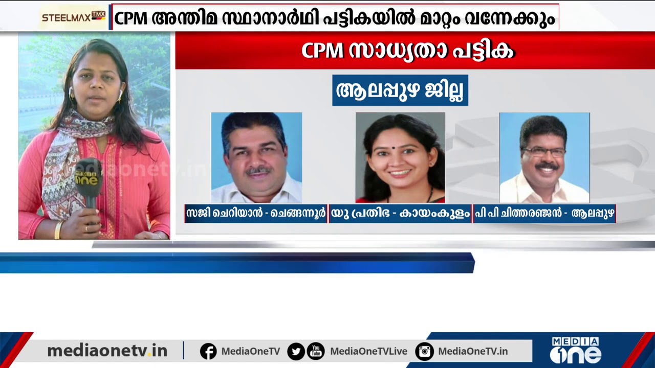 സിപിഎം അന്തിമ സ്ഥാനാര്‍ഥി പട്ടികയില്‍ മാറ്റം വന്നേക്കും | CPM candidates, Kerala election 2021