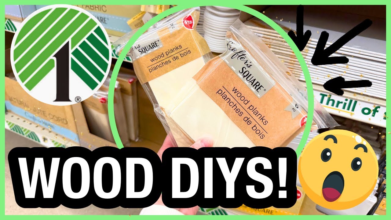 Деревянные поделки из магазина Dollar Tree, которые вы обязательно должны попробовать сделать пря...