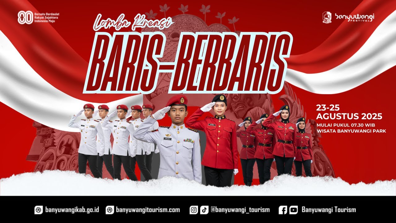 Lomba Kreasi Baris Berbaris 2025 Hari Pertama, Sabtu (23 Agustus 2025) - Kategori SD/MI & SMA