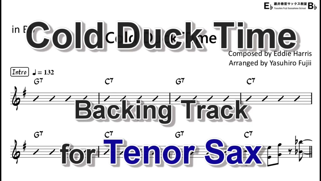 Cold Duck Time - Backing Track with Sheet Music for Tenor Sax