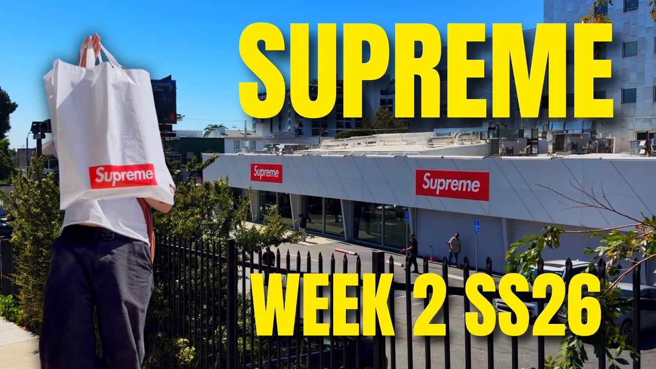 Коллекция Supreme SS26, вторая неделя продаж, доступна для самовывоза из магазинов (коллаборация ...