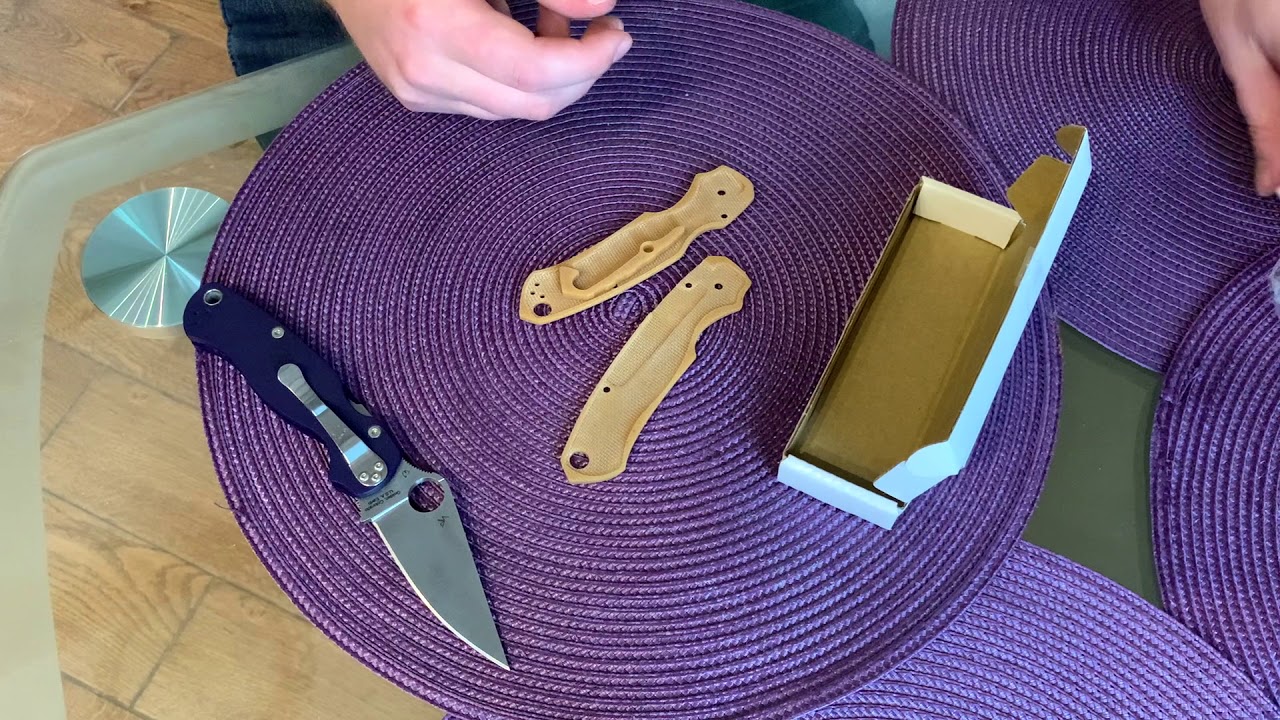 Кастомные накладки на Spyderco Paramilitary 2 by Арамис Ахмедов